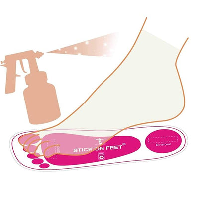 60Pairs(120feets) Premium Pink Spray Tan Feet Tanning Pads Protectors