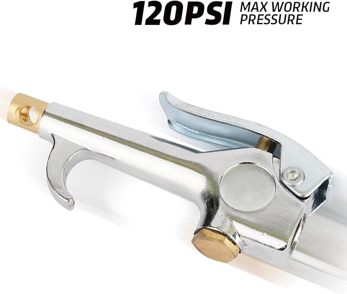 WYNNsky Lever Air Blow Gun with Self-Relieving Standard Safety Tip, 120PSI