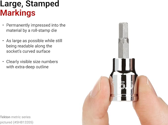 TEKTON 3/8 Inch Drive x 5.5 mm Hex Bit Socket | SHB13205