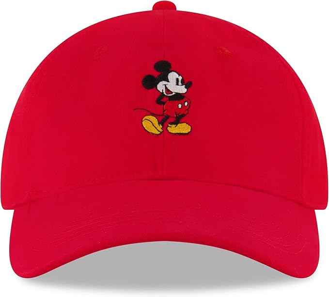 Disney Men's Baseball Cap, Mickey Mouse Adjustable Hat for Adult