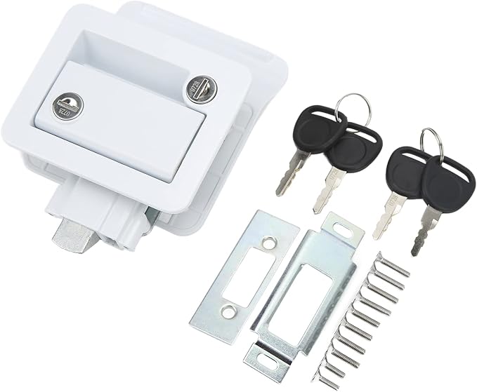 RV Door Latch Zinc Alloy Travel Trailer Entry Door Lock Car Accessories for Yacht
