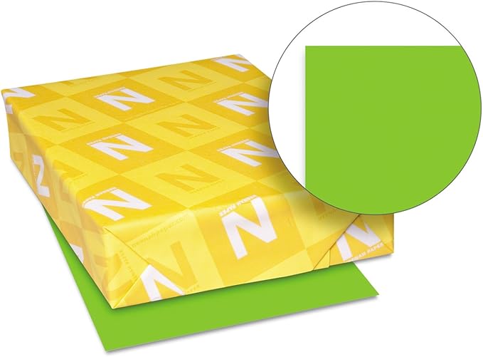 Neenah Astrobrights Premium Color Paper, 24 lb, 8.5 x 11 Inches, 500 Sheets, Martian Green (WAU21801)