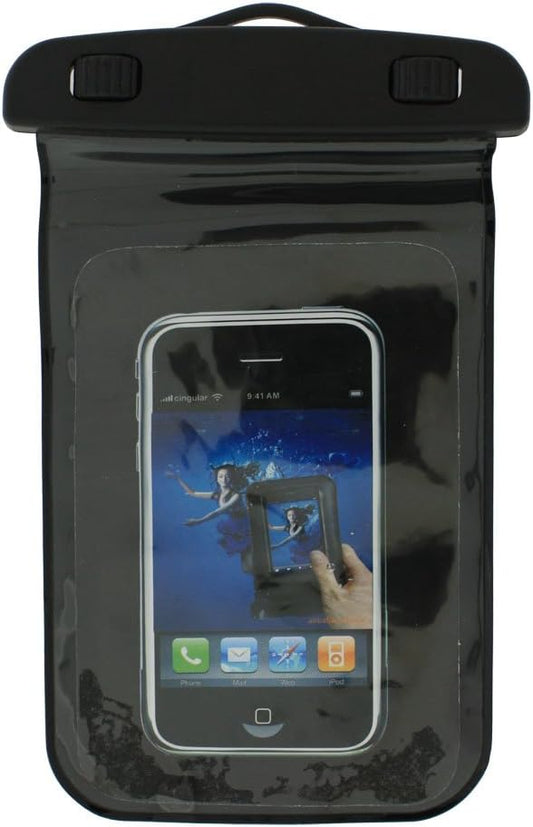 Waterproof Touch-ID Fingerprint Enabled Pouch Dry Bag Case Full Cover for iPhone X 8 8 7 7S 7 6 6S 6 5S 5C 5 4 3 iPod Touch Samsung and Smartphones with Screen Size up to 6.5" by Cybertech
