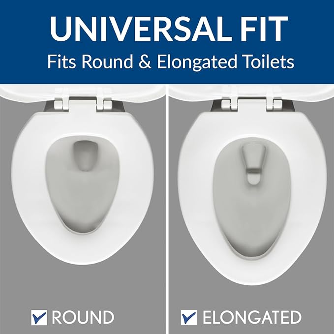 BEMIS 1000CPT Paramont Heavy Duty OVERSIZED Closed Front Toilet Seat with 1,000 lb Weight limit will Never Loosen & Reduce Call-backs, ROUND/ELONGATED, Plastic, White
