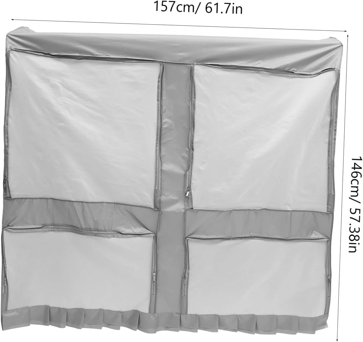 PRETYZOOM Oxford Wardrobe Cover Garment Rack Cover Moisture Suit Bag for Travel Hanging Clothing Protects Seasonal Clothes Random Color