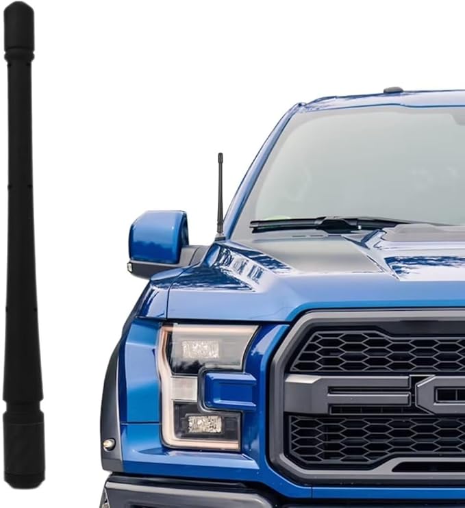 7" Short Antenna Waterproof Replacement for 2018 Ford F150 King Ranch Crew Cab Pickup 4-Door 3.5L 3496CC 213Cu. in. V6 GAS DOHC Turbocharged