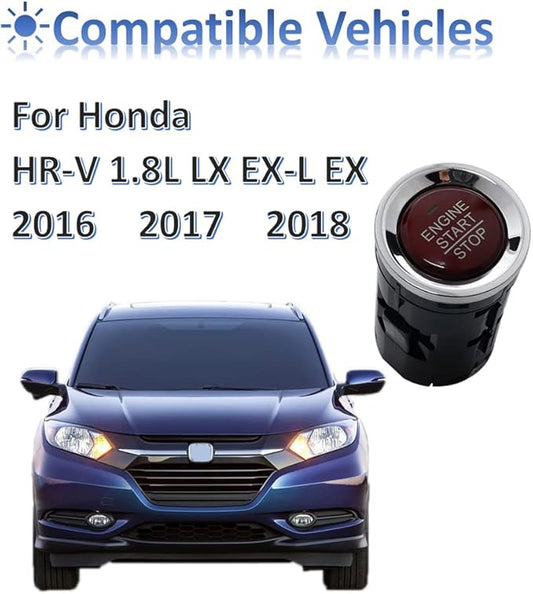 MANATEE Ignition start switches 35881-T4N-702 replacement for Honda HR-V 1.8L 2016 2017 2018, 35881-T4N-701 35881-T4N-H01 35881-T4N-H02, engine start stop button