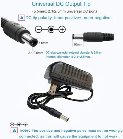 DC 12V 1.5A 1500mA Power Supply Adapter 100-240V AC to DC 12Volt Transformers Switching Power Supply 5.5mm x 2.52.1mm DC Plug for 12V led Strip Light CCTV Camera,12 Volt 1.5Amp ACDC Adapter