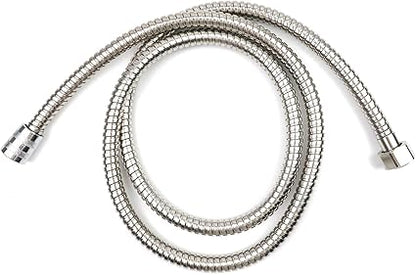 Shower Hose 59 inches, Flexible Hand Held Shower Hose Extension, Stainless Steel Shower Head Hose Extension Hose Replacement, Universal Shower Hose 12" Fitting, Sliver