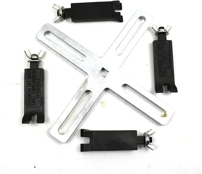 4 Jaws Fuel Tank Cap Removal Tool Universal Fuel Pump Removal Tool Lock Ring Wrench Anti-Slip Pump Cover Removal Tool(4 Jaws)