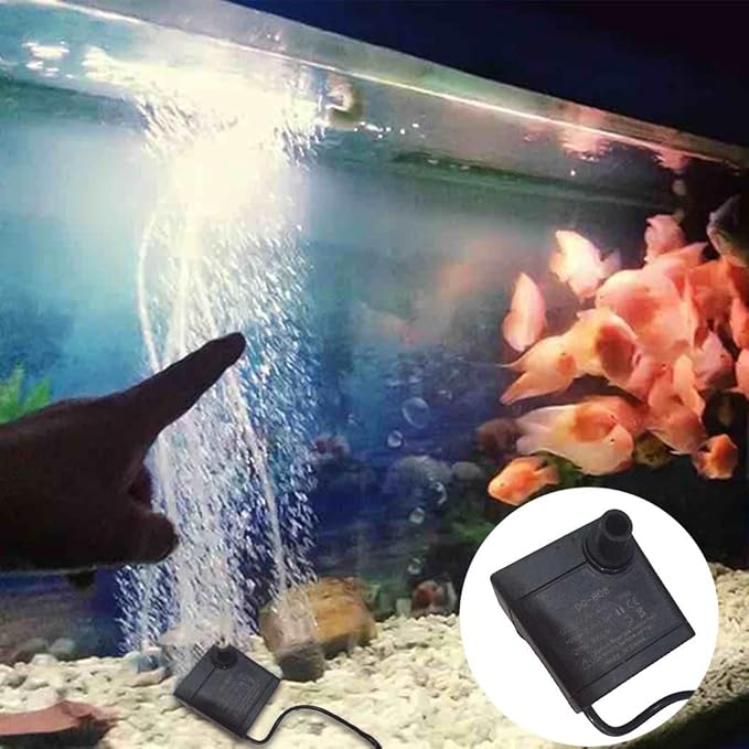 DC-808 Submersible Water Pump - Adjustable Flow Rate - Ideal for Aquariums, Fountains, Ponds, and More