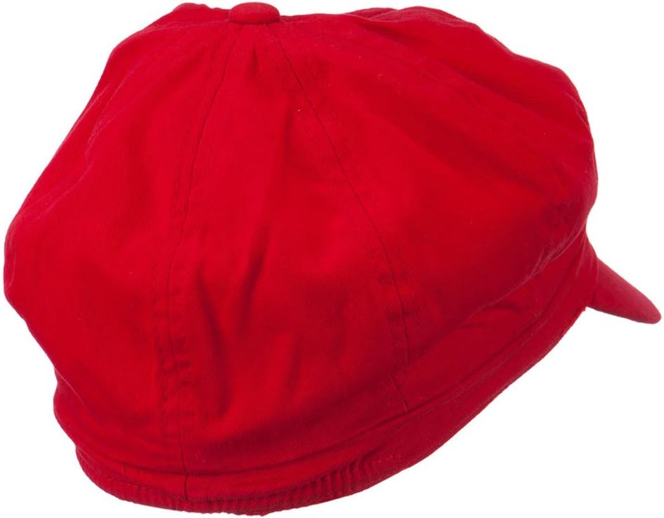 Youth Circle Mario Embroidered Cotton Newsboy Cap