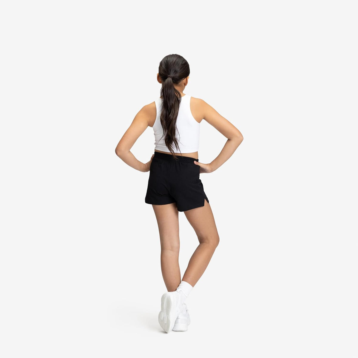 Soffe Youth Girls' Authentic Cheer Shorts, Athletic Cotton Blend, 2.75” Inseam, 3 Pack.