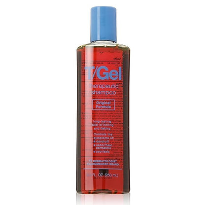 TGel Therapeutic Anti-Dandruff Shampoo, 8.5 Fl Oz, Original Formula, including Babapack Travel-size Bottle