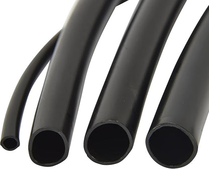 Raindrip 016010T 14 in. Drip Irrigation Supply Tubing, 100 ft., 14 in x 100 ft, for Drip Irrigation Parts, and Drip Systems, Black Polyethylene