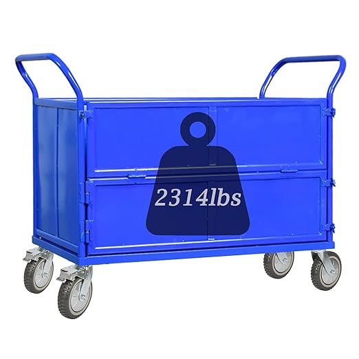 8 Inch Heavy Duty Casters Wheels Set of 4 (2 with Brake and 2 Without), 2314 Lbs Capacity Industrial 360° Swivel Caster Wheels for Cart, Trolley, Workbench, Furniture- Anti-Skid Rubber