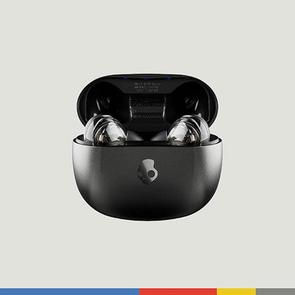 Skullcandy Rail Wireless Earbuds, Bluetooth Headphones, Noise Isolating Fit, Up to 42 Hours Battery, IP55 Sweat and Water Resistant, Microphone for iPhone Android - True Black Visit the Skullcandy Store