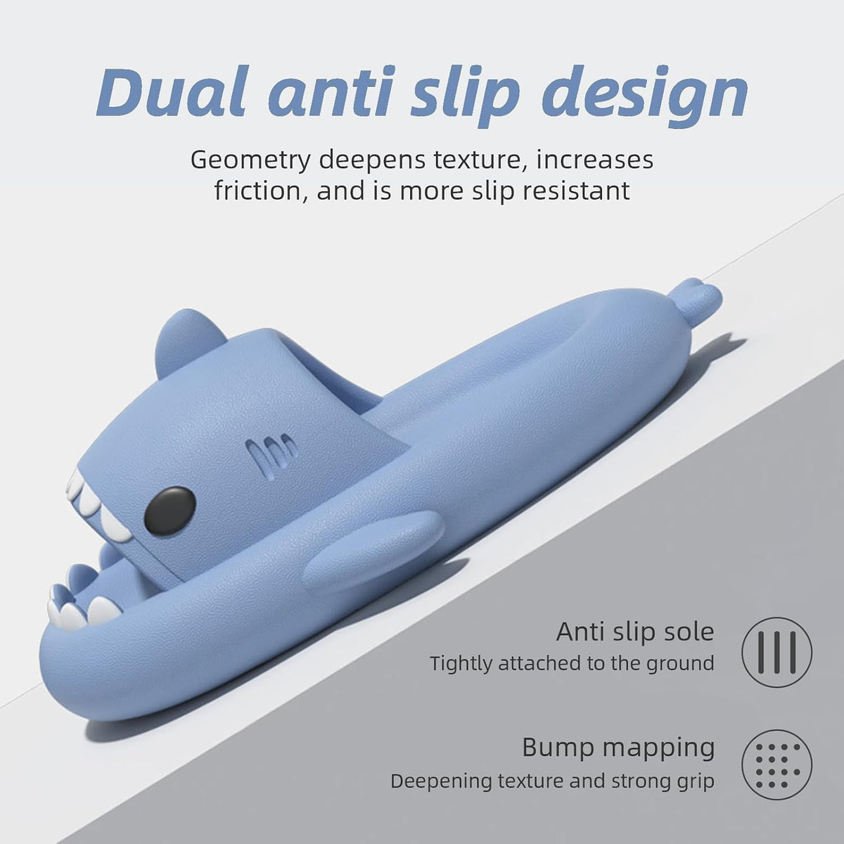 Shark Cloud Slippers, Shark Cute Slides for Women Man,Summer Slipper Sandals for Boys Girls Spa Platform Shoes Non-Slip Beach Open Toe Beach Sandals Shower Couple Shoes