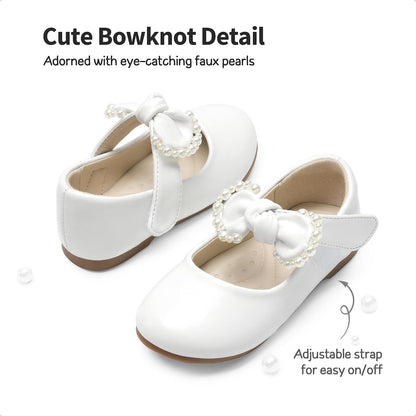Size 11-Little Kid, DREAM PAIRS Toddler Flower Girl Dress Shoes Little Girls Mary Janes Ballet Flats Ballerina Shoes Wedding Party