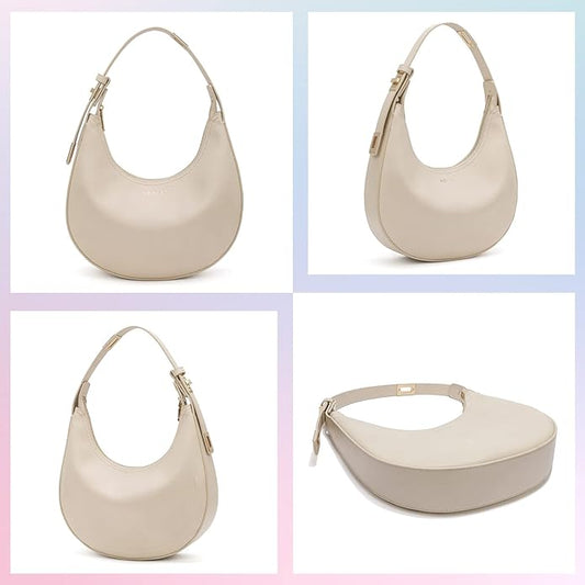 Keyli Shoulder Bag Stylish Casual Clutch Purses for Women 3 Ways Adjust Strap Hobo Handbags with Zip Closure
