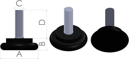 Leveler for 14 x 1 Furniture (4 Pieces)