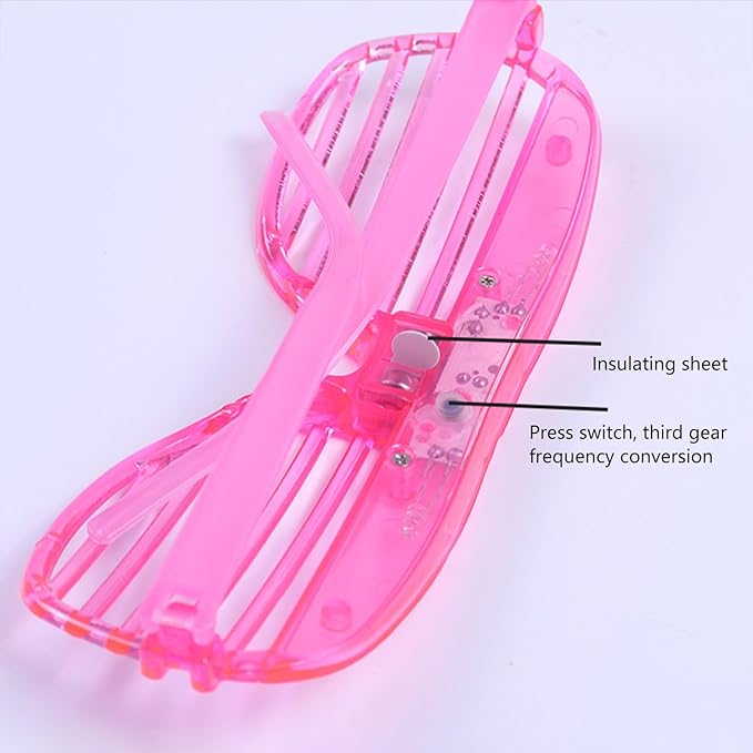 10Pcs/pack LED Shutter Glasses LED Glowing Sunglasses For Adults Teens Kids Party Birthday Decoration