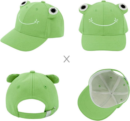 Giovacker Kids Adults Unisex Shiny Sequins Mesh Baseball Cap Cat Ears Rhinestones Decor Peak Cap Adjustable Sunhat