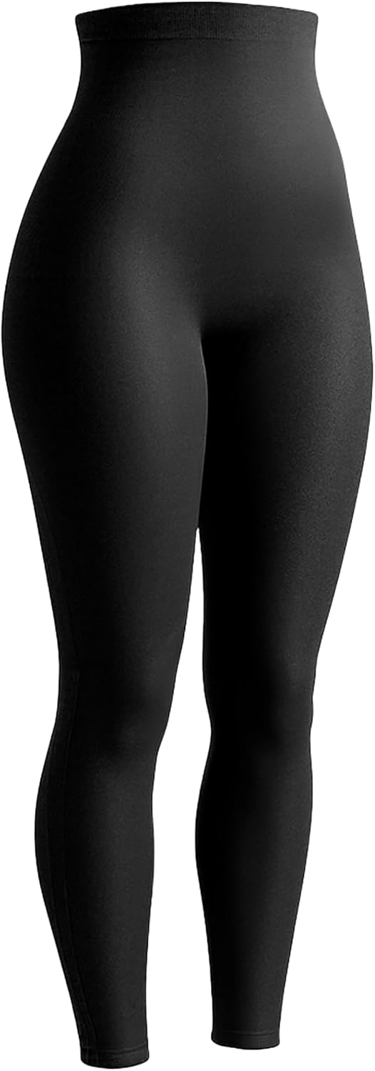 High Waisted Tummy Control Compression Leggings for Women - Petite to Plus Size Womens Leggings Non See Through