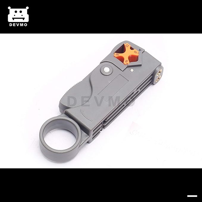 DEVMO Cable Stripper Coaxial Wire Coax Stripping Tool RG6 RG11 RG58 RG59 Universal