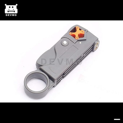 DEVMO Cable Stripper Coaxial Wire Coax Stripping Tool RG6 RG11 RG58 RG59 Universal