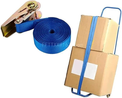 Lashing Strap with Ratchet 1000kg(2200lbs) Tensile Force Cargo Tie Down Strap Heavy Duty Roof Rack Strap 24610M(10M)