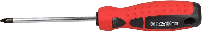 PZ2 x 100mm Pozi Electrical Screwdriver with Magnetic Tip and Rubber Handle