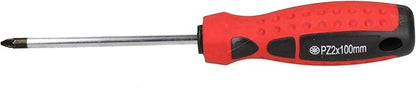 PZ2 x 100mm Pozi Electrical Screwdriver with Magnetic Tip and Rubber Handle