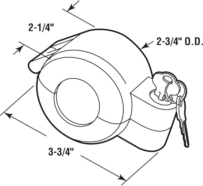 Prime-Line MP4180 Door Knob Lock-Out Device, Diecast Construction, Gray Painted Color (Single Pack)