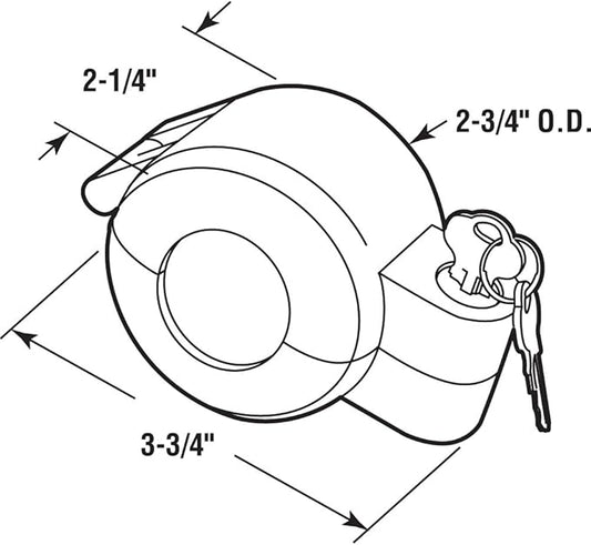 Prime-Line MP4180 Door Knob Lock-Out Device, Diecast Construction, Gray Painted Color (Single Pack)