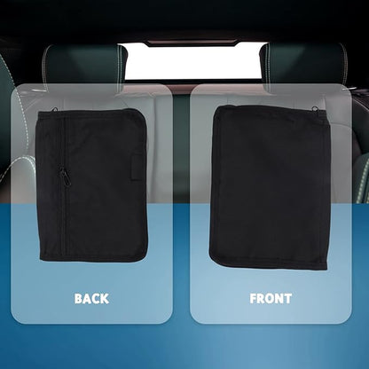 Universal Glove Box Organizer Storage Holder for Manuals Car Documents Glove Bag with Multi Pockets, Black, 500039075