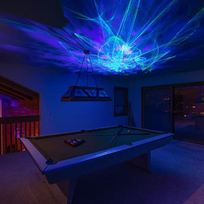 BlissLights Ark Lite - LED Aurora Projector, Laser Nebula, Galaxy Lighting, Game Room Night Light, and Mood Lamp (GreenBlueGrey)
