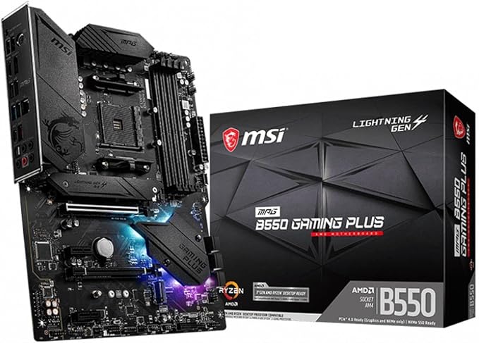 MSI MPG AMD B550 Gaming Plus Socket AM4 ATX DDR4-SDRAM Motherboard