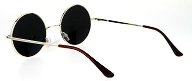 SA106 Reflective Color Mirrored Hippie Groove Round Circle Lens Retro Sunglasses