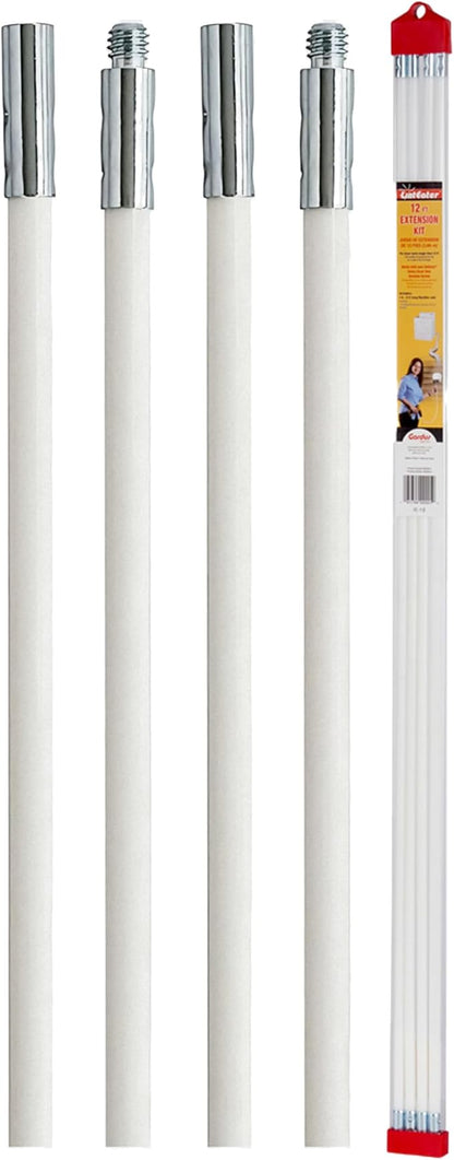 Dryer Cleaning Kit Extension Rods - Gardus R3203612 12' Extension Kit for Gardus RLE202 LintEater Rotary Dryer Vent Cleaner Kit, Dryer Vent Cleaning System Extends Up to 12 with 4 Flexible 3' Rods
