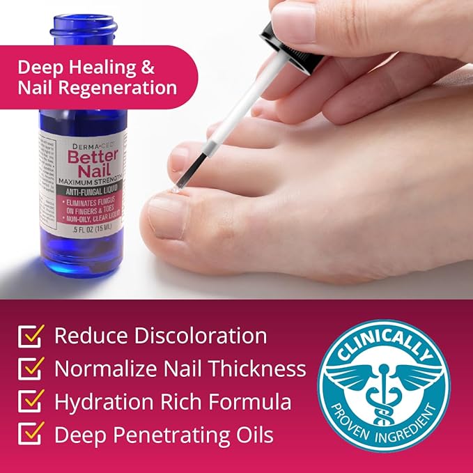 Better Nail - Treatment for Fungus Under Around the Nail - Maximum Strength, 25 Anti-Fungal Solution for Nail Support, Nail Restoring