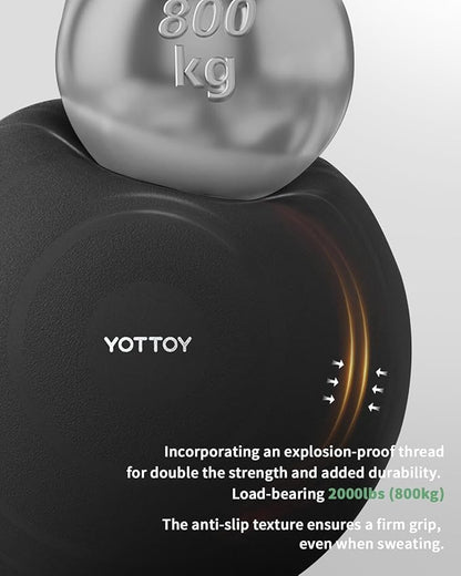 YOTTOY Anti-Burst Exercise Ball for Working Out, Yoga  Pregnancy, Extra Thick Workout Ball for Physical Therapy  Fitness