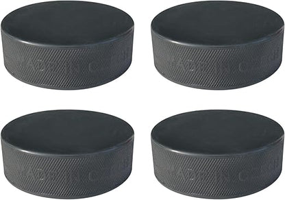 A&R Sports Ice Hockey Practice Puck, Black - 4 Pack