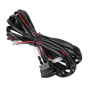 DC12V Rear Lights Wiring Harness Kit 180W 16AWG 2 Lead UTV Taillight Wiring Harness with Relay and for Pulse Bus Bar