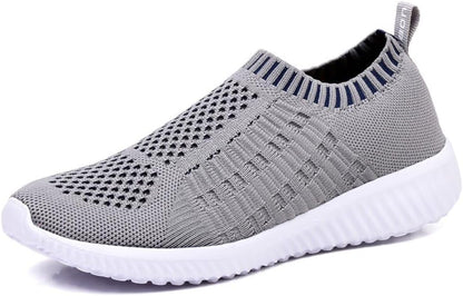 Breathable mesh upper, memory foam insole, slip-resistant sole for all-day comfort during work, workouts, or everyday wear.