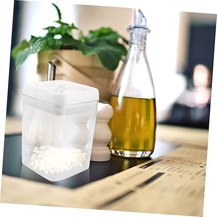 Luxshiny 1pc Transparent Plastic Snack Grain Storage Tank Sealed Can for Kitchen Food Organization Airtight Container for Cereals and Snacks