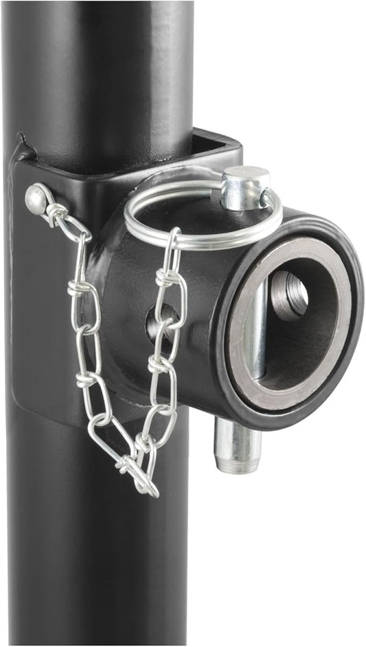 CURT 28356 Weld-On Pipe-Mount Swivel Trailer Jack, 5,000 lbs. Support Capacity, 15 Inches Vertical Travel