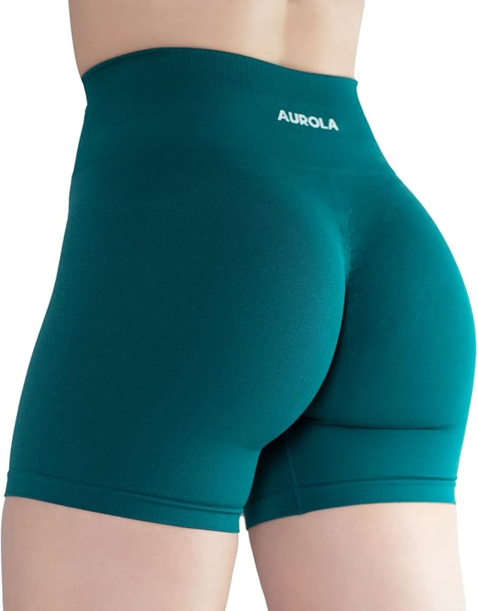 AUROLA Intensify Workout Shorts for Women Seamless Scrunch Short Gym Yoga Running Sport Active Exercise Fitness Shorts