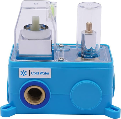 Shower Mixer Valve Shower Faucet Valve Kit Dual Function Water Mixing Valve With Embedded Box