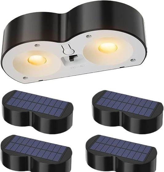 Solar Post Cap Lights Solar Fence Lights, Solar Lights Outdoor Garden Solar Lights Waterproof